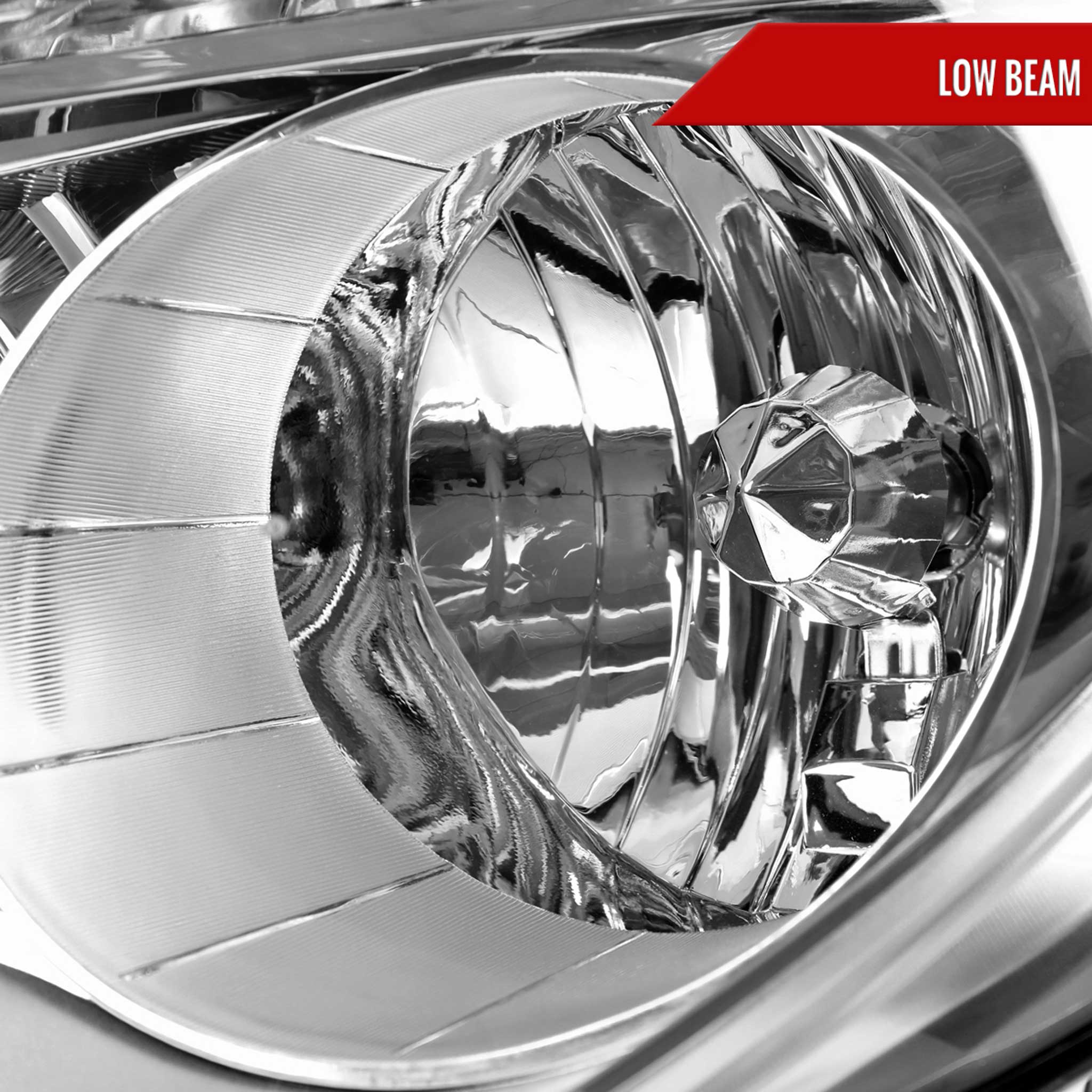 For Chevrolet Equinox 2010-2015 Driver Side Factory Style Headlight Chrome Housing Clear Lens