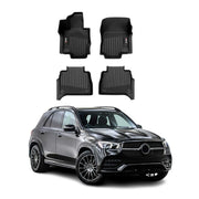 2020-2026 Mercedes GLE Class W167 Premium Floor Mats Liners First and Second Row Set Black