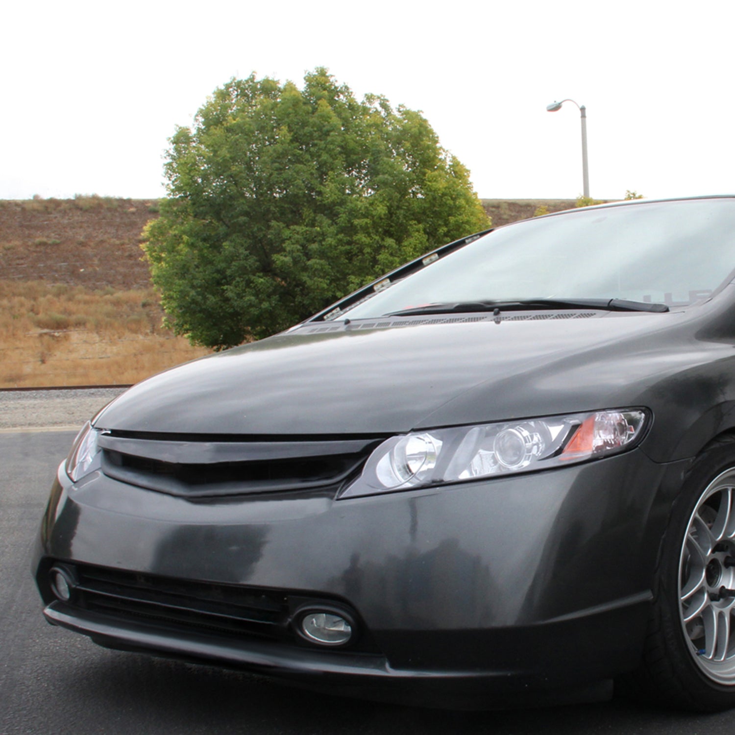 2006-2011 Honda Civic Sedan Retro Style Projector Headlights Matte Black/Clear