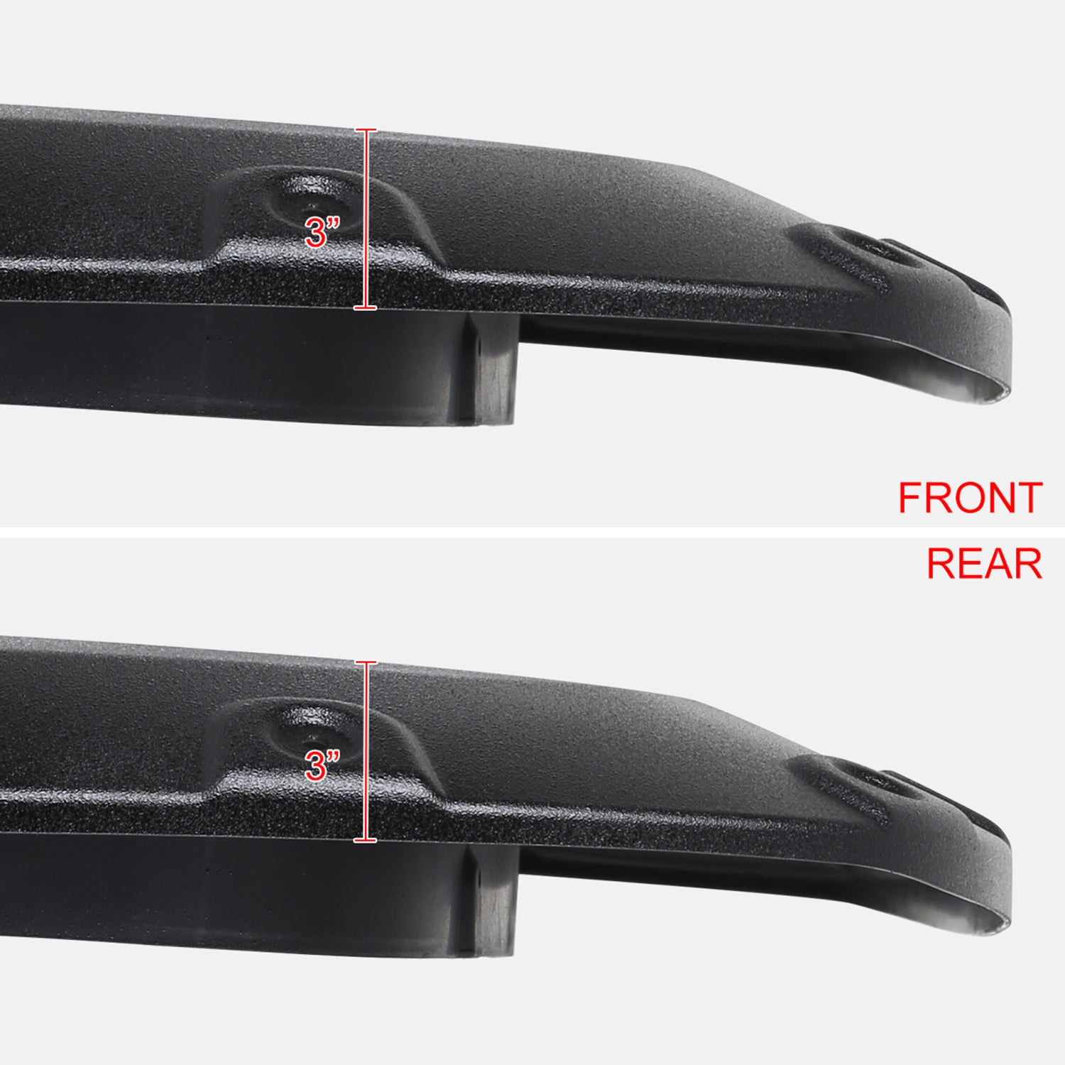 2016-2018 GMC Sierra 1500 Fleetside Textured Rivet Style Fender Flares