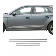 2011-2018 Volvo S60 Side Door Molding Trim Skirt Garnish Stainless Steel Silver 4 Pcs