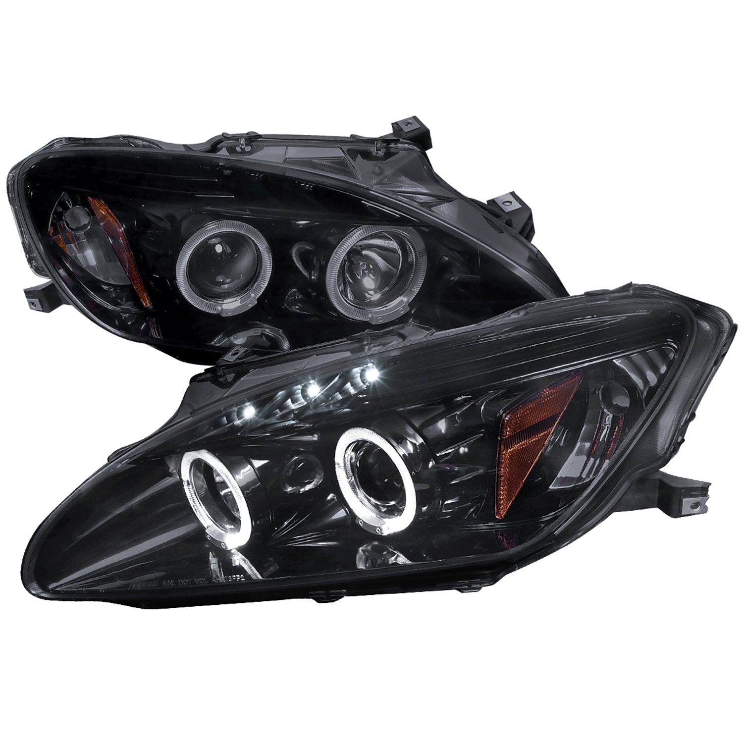 2000-2003 Honda S2000 AP1 Dual Halo Projector Headlights Glossy Black/Smoke