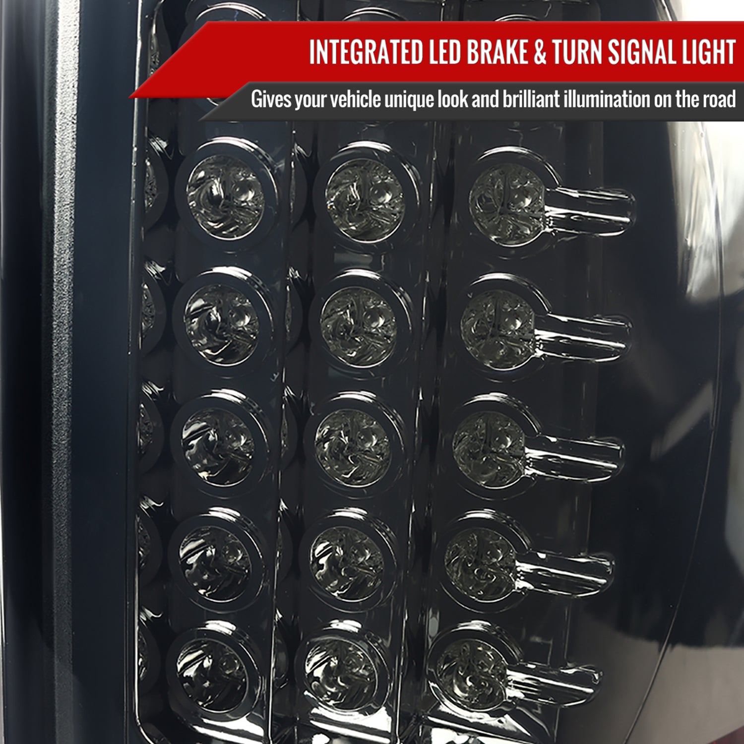 2007-2009 Dodge RAM LED Tail Lights Chrome Housing/Smoke Lens