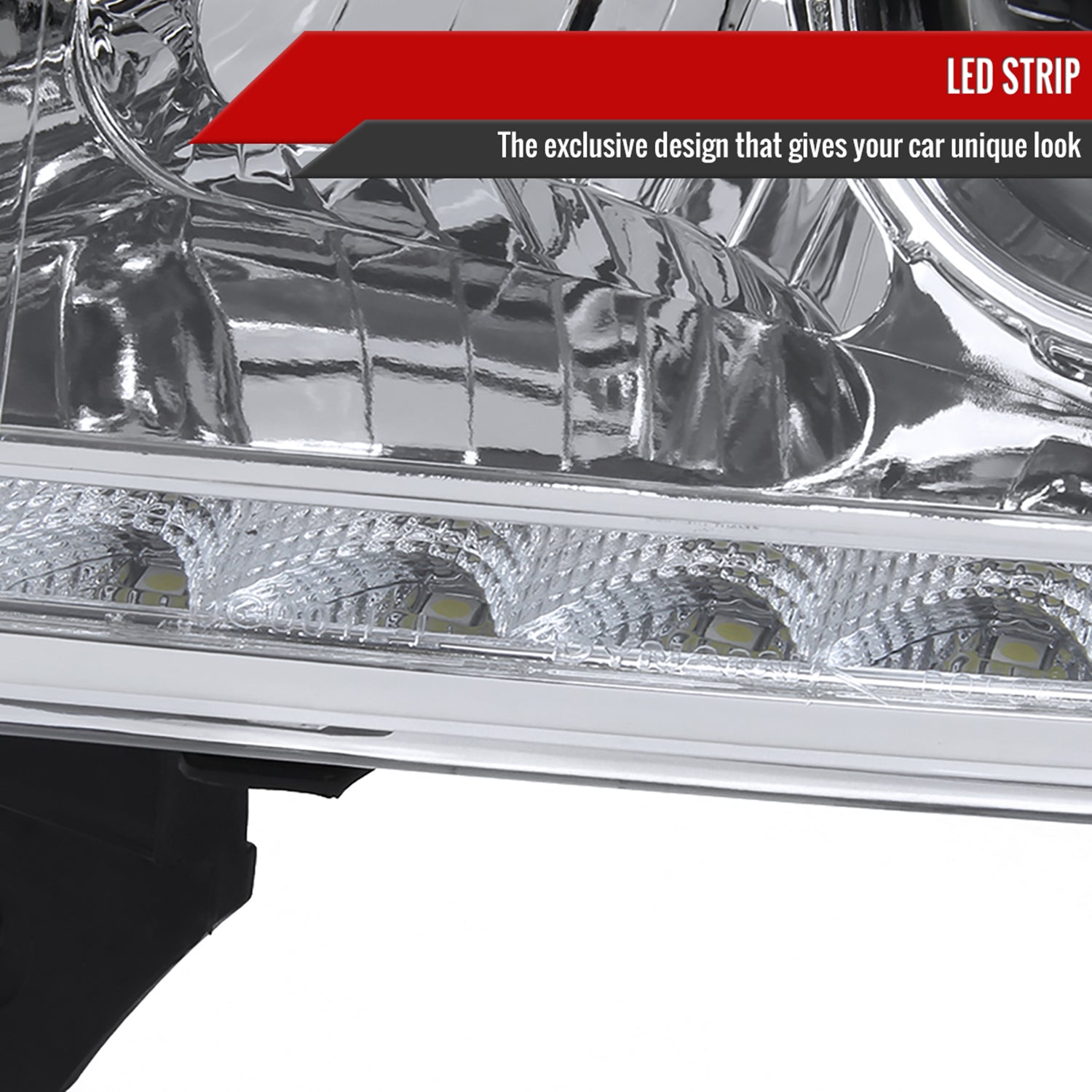 1994-2001 Dodge RAM 1500/ 1994-2002 RAM 2500 3500 Headlights LED Light Chrome