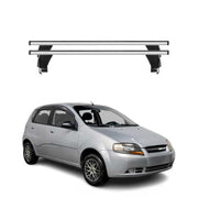 2004-2011 Chevrolet Aveo Hatchback Roof Rack Cross Bars Silver