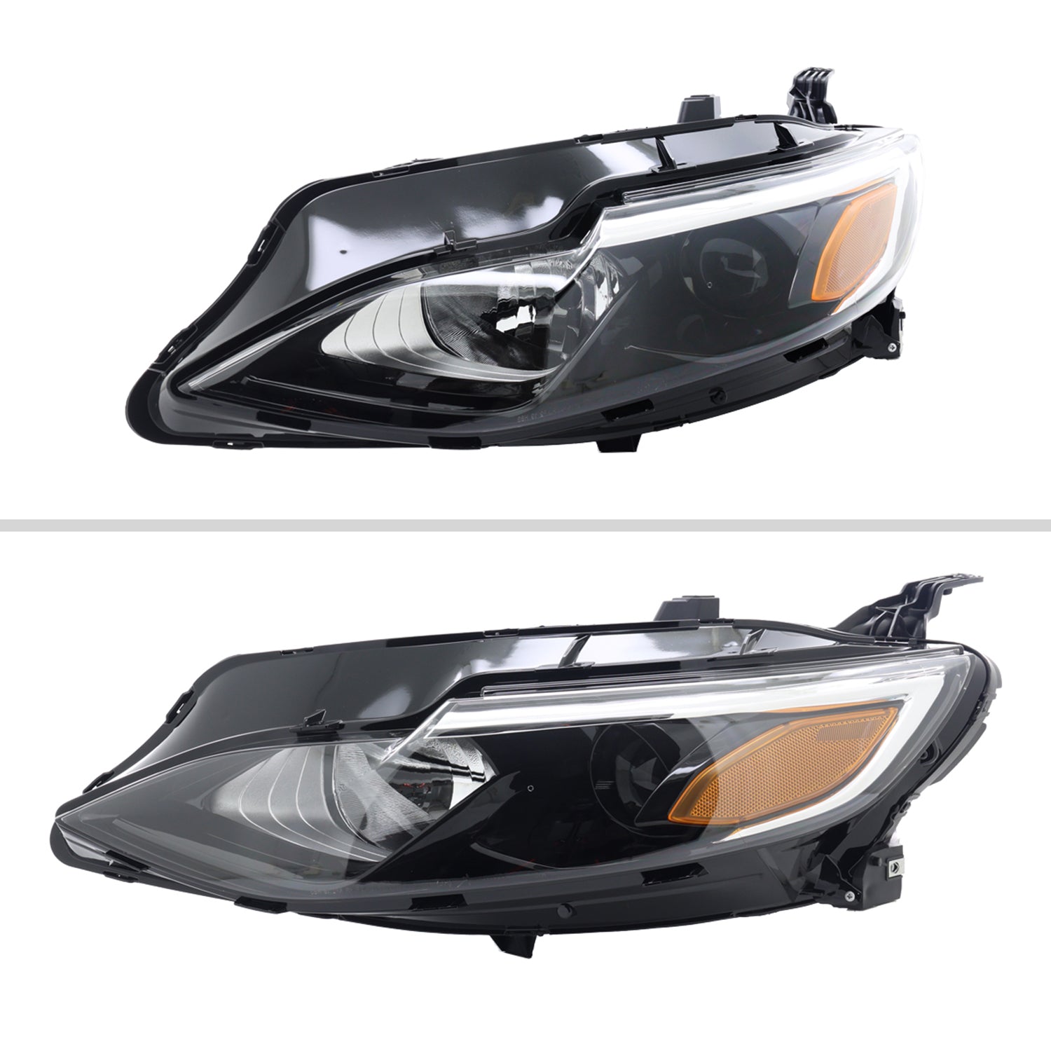 2019-2024 Chevy Malibu Factory Style Projector Headlights Glossy Black/Clear