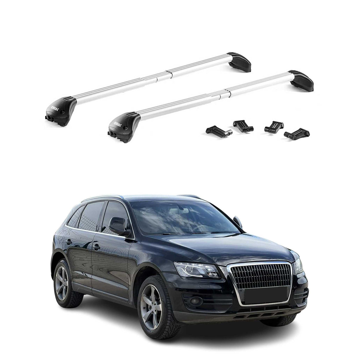 2009-2024 Audi Q5 SQ5 Roof Rack Cross Bars Silver