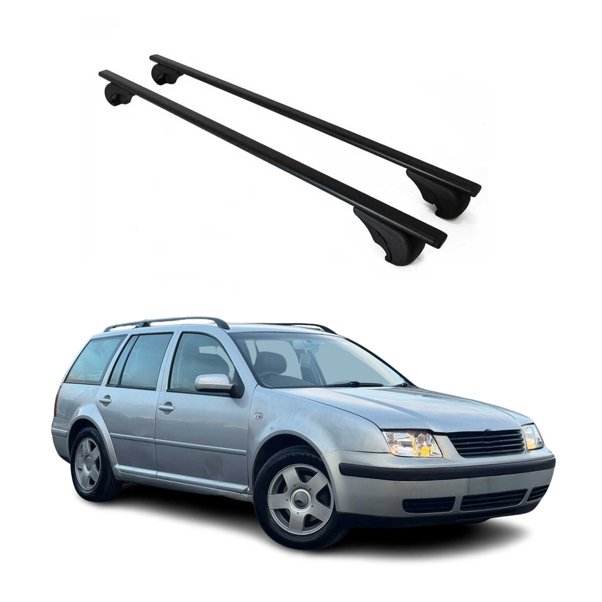 2000-2005 VW Jetta A4 Wagon Roof Rack Cross Bars Black