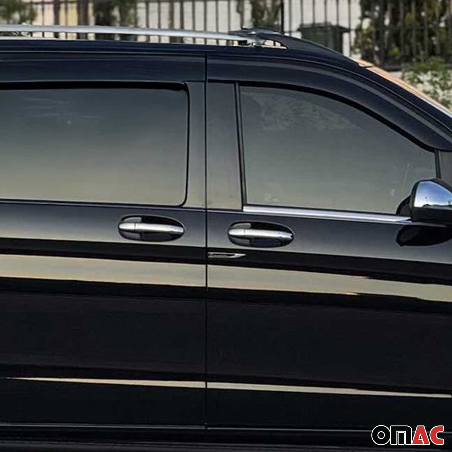 2016-2024 Mercedes Metris Car Door Handle Cover Protector Stainless Steel 8x