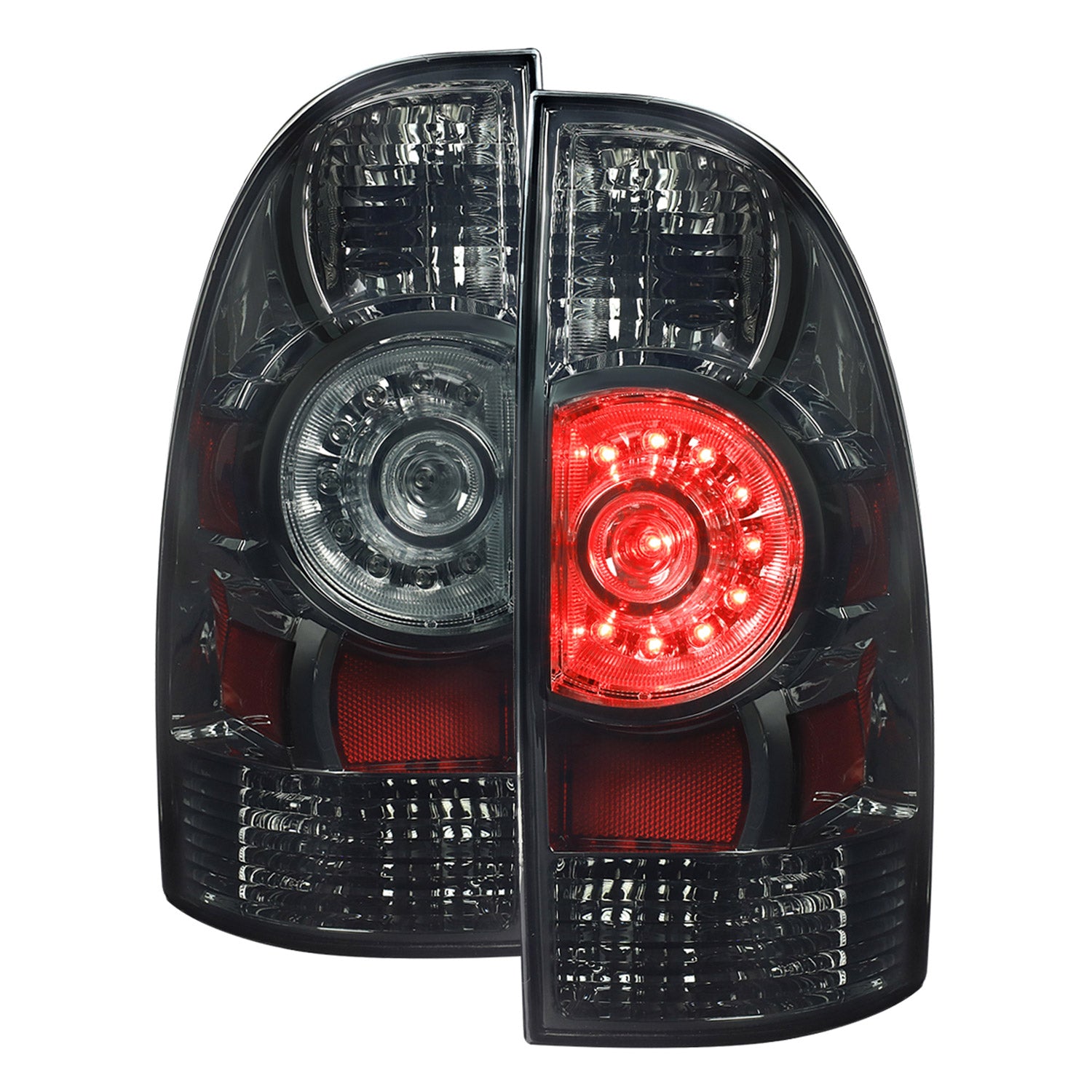 2005-2015 Toyota Tacoma LED Tail Lights Chrome Housing/Smoke Lens