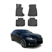 2013-2020 Lexus GS 350 AWD Floor Mats Liners Full Set All Weather Black