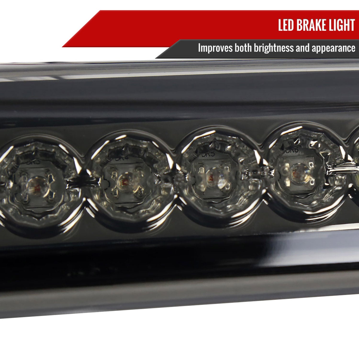 1994-2002 Dodge RAM LED 3rd Brake Light Black Housing/Smoke Lens