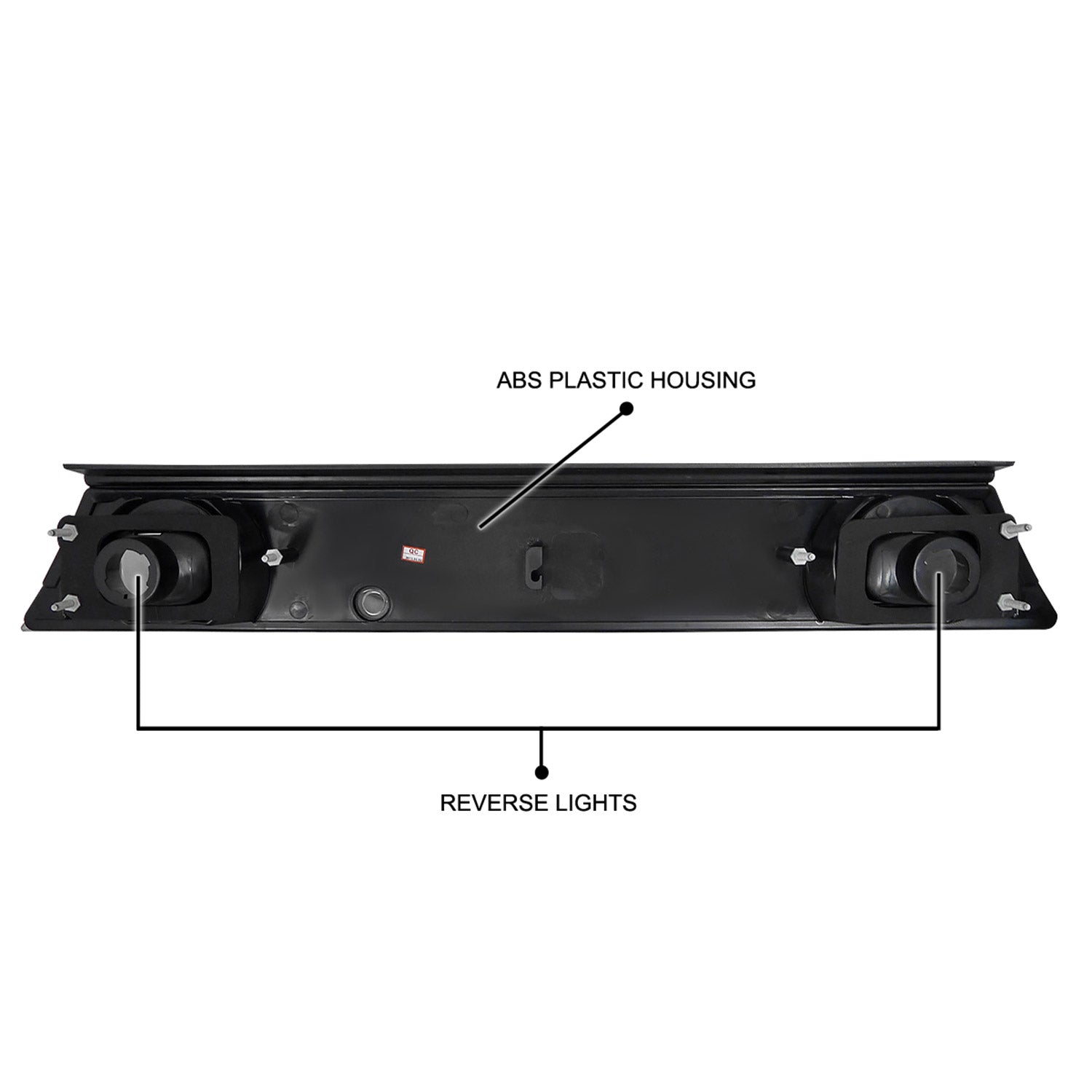 1989-1994 Nissan 240SX S13 Center Trunk Tail Light Chrome Housing/Smoke Lens