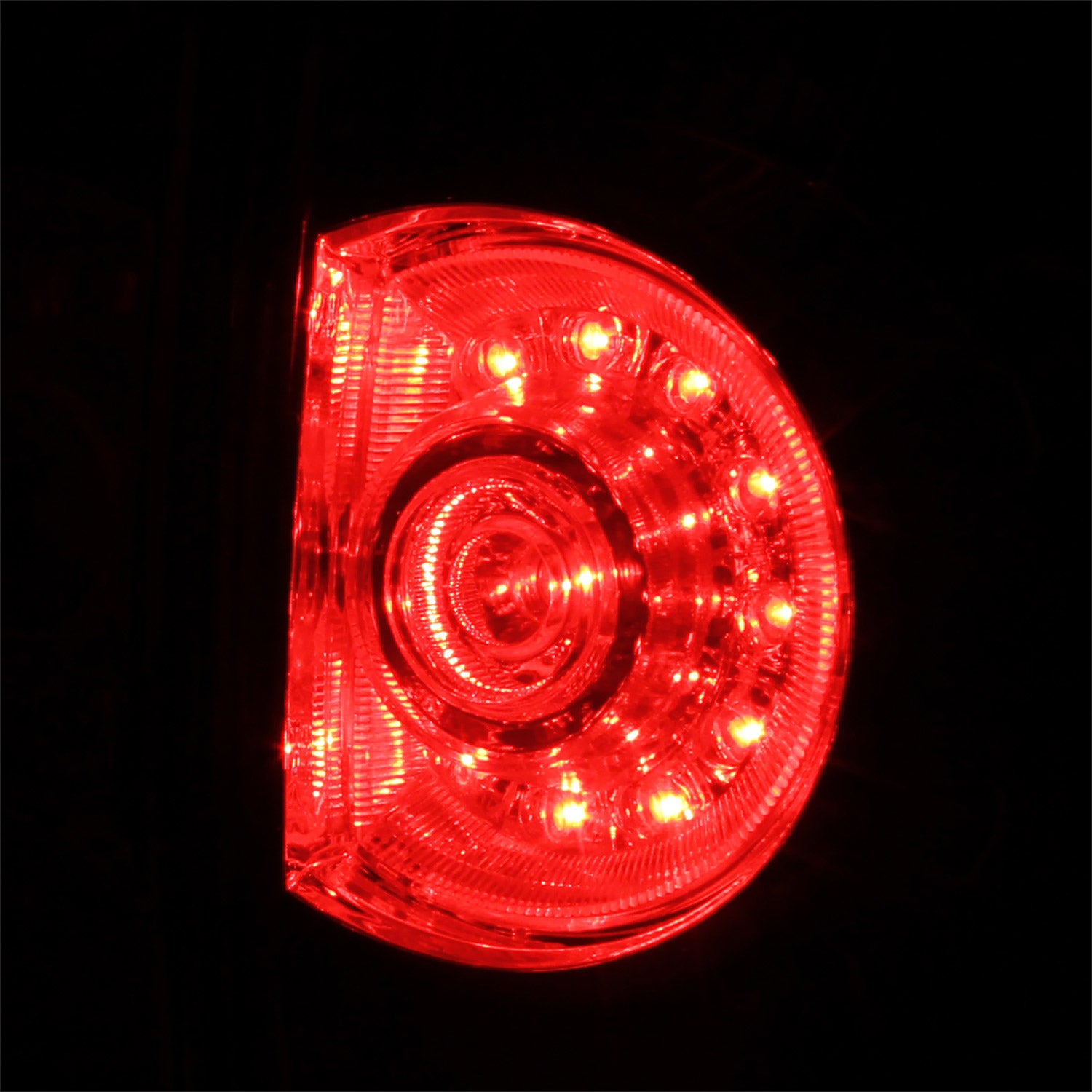 2005-2015 Toyota Tacoma LED Tail Lights Chrome Housing/Red Clear Lens