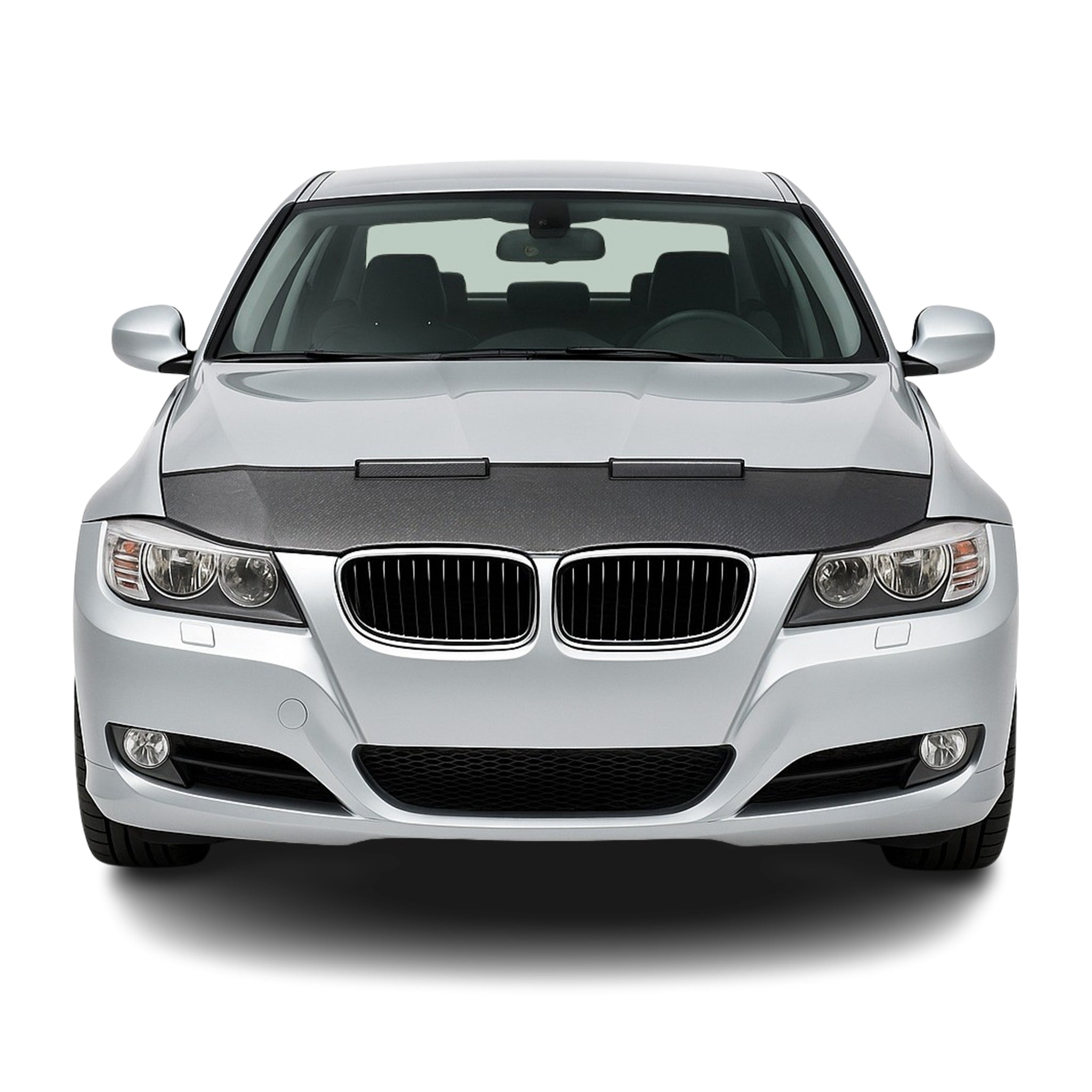 2005-2008 BMW 3 Series E90 Sedan Car Bonnet Mask Hood Bra Half Carbon