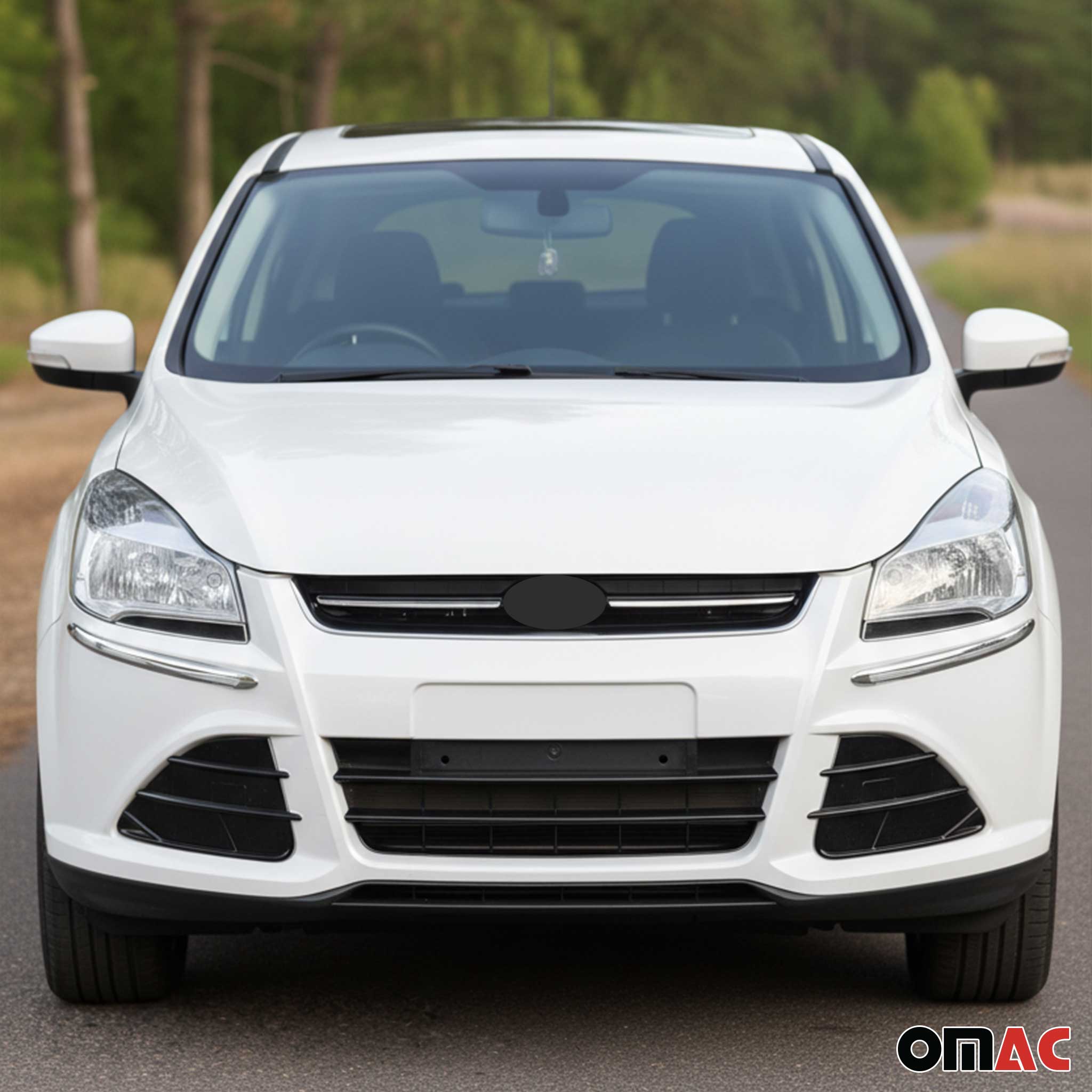 Front Rear Bumper Corner Protector Guard Trim Anti Scratch Silver 4 Pcs