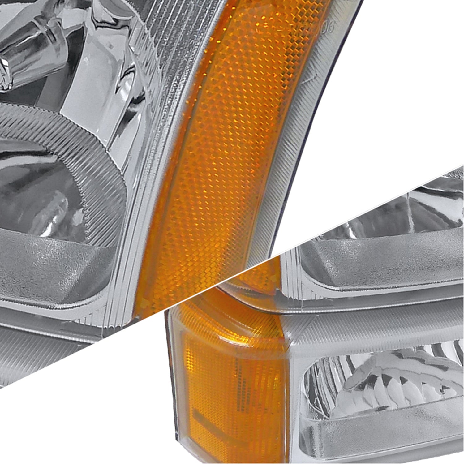 2002-2006 Chevy Avalanche/ 03-2007 Silverado Factory Headlights Bumper Lights