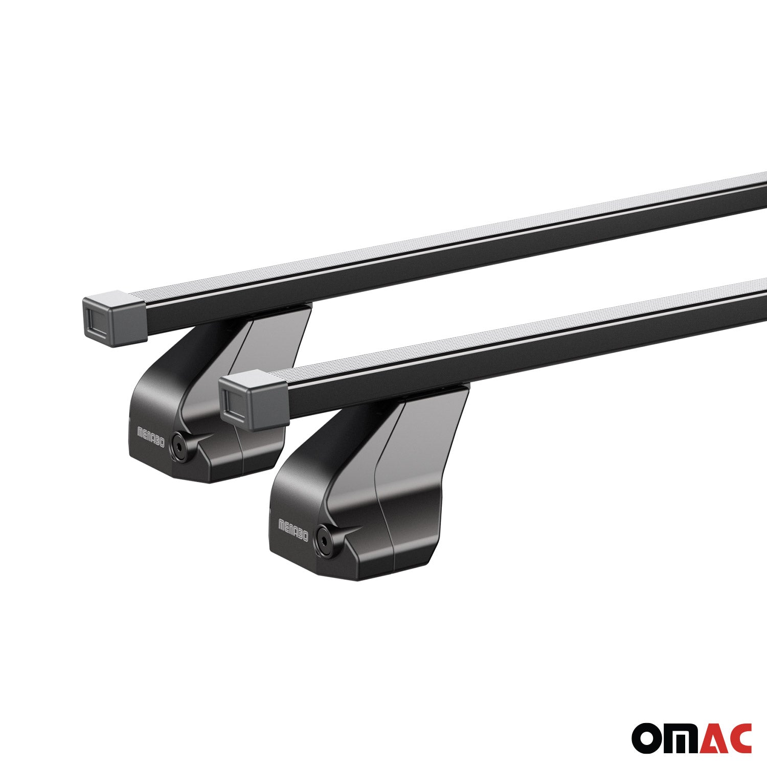 Top Roof Racks Cross Bars fits BMW 2 Series G42 Coupé 2022-25 Black Steel 2x