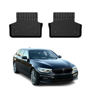 2017-2023 BMW 5 Series G30 G31 Sedan Touring Premium Floor Mats Liners Second Row Rear Black