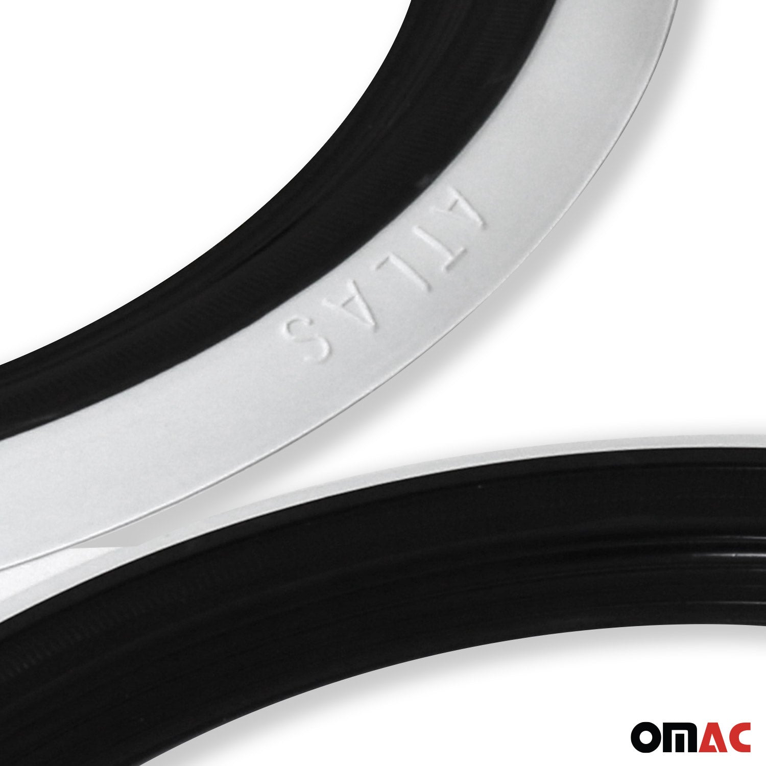 4x Portawalls Black White Wall Tire Insert 15" Rims Sidewall Set