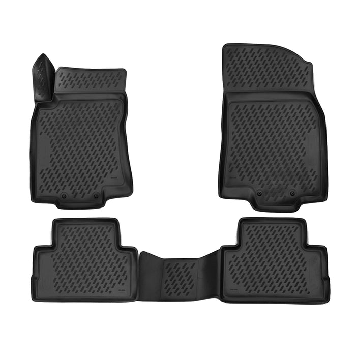 OMAC Floor Mats Liner for Nissan Rogue Sport 2017-2022 Black TPE All-Weather 4x