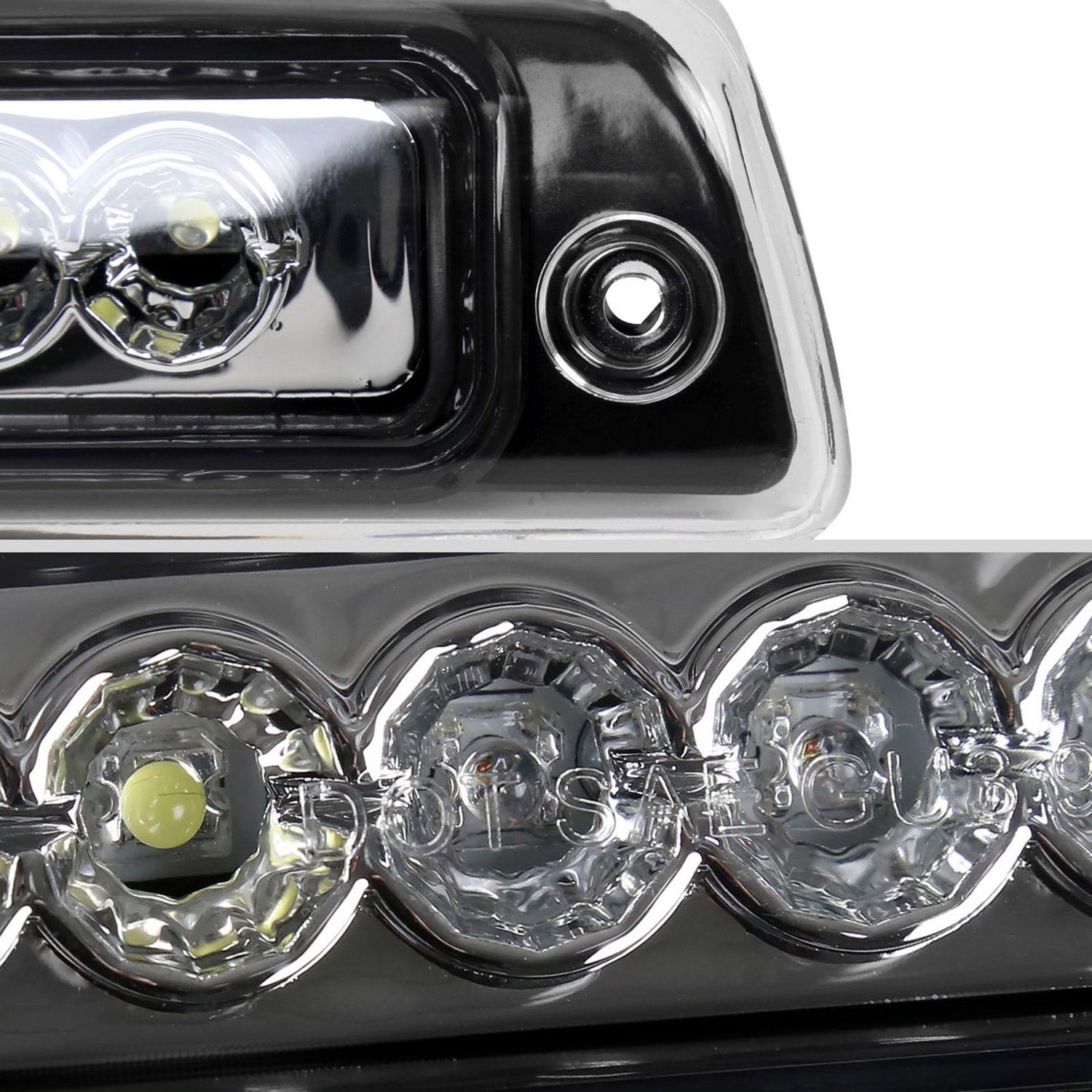 1994-2002 Dodge RAM LED 3rd Brake Light Chrome Housing/Clear Lens