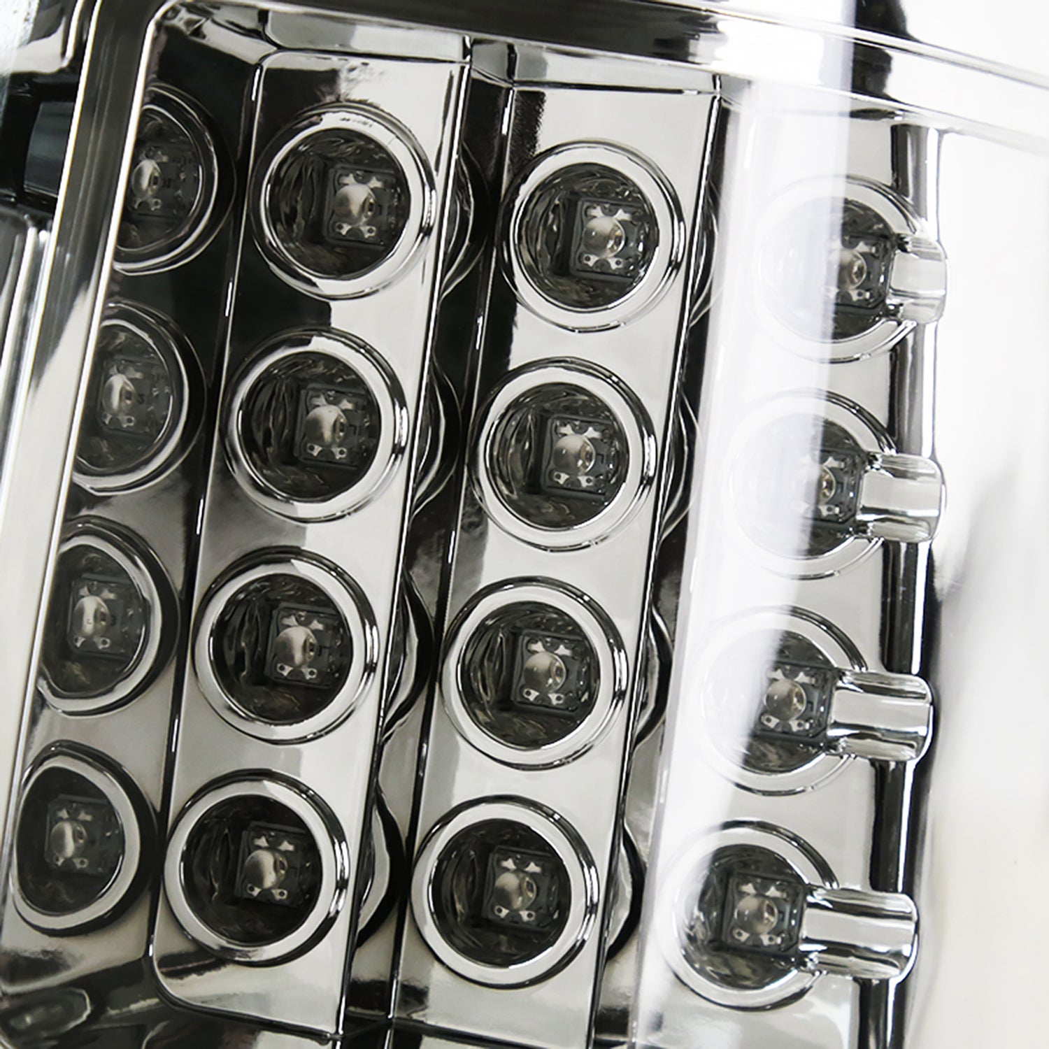 2009-2014 Ford F-150 LED Tail Lights Chrome Housing/Clear Lens