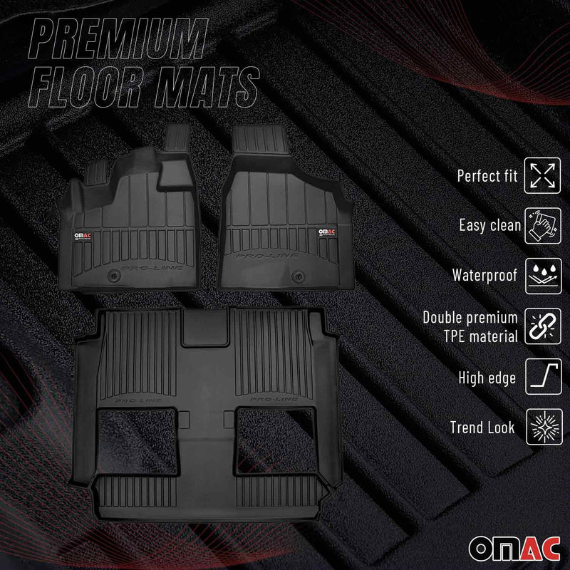 2008-2020 Dodge Grand Caravan OMAC Premium Floor Matss Waterproof Heavy Duty