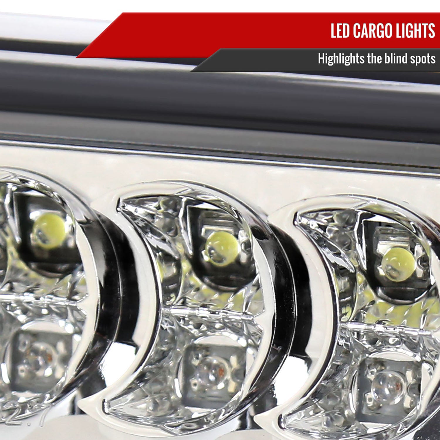 2002-2008 Dodge RAM LED 3rd Brake Light Chrome Housing/Clear Lens