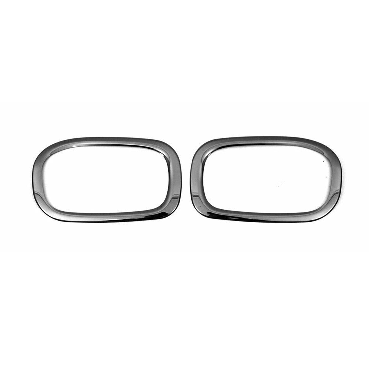 2015-2018 Jeep Renegade Rear Reflector Lamp Rim Frame Dark Steel 2 Pcs