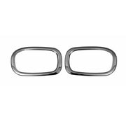 2015-2018 Jeep Renegade Rear Reflector Lamp Rim Frame Dark Steel 2 Pcs