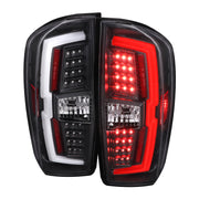 2016-2022 Toyota Tacoma LED Bar Tail Lights Matte Black Housing/Clear Lens