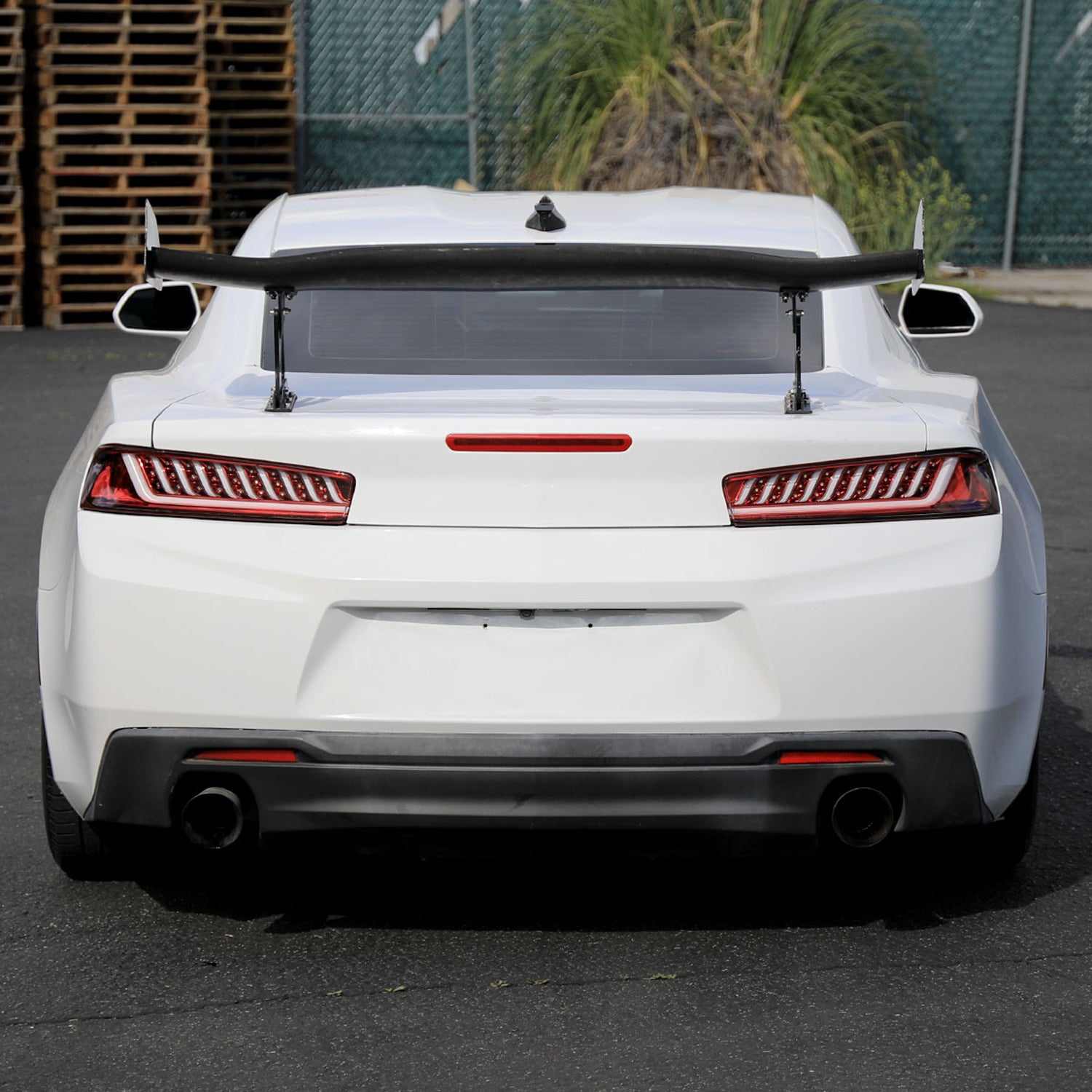 2016-2018 Chevy Camaro Sequential LED Tail Lights Chrome/Red Clear Lens