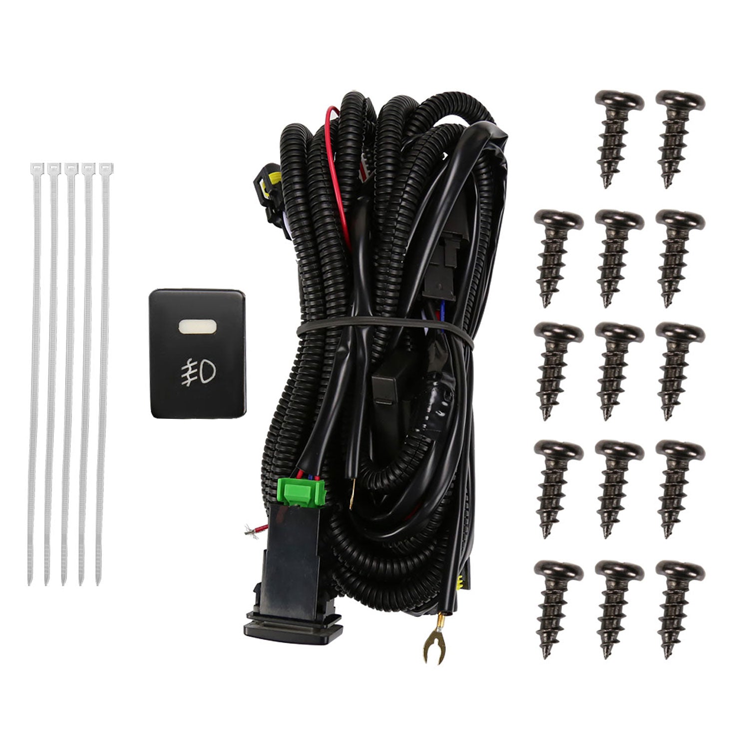 2019-2020 Honda HR-V LED Projector Fog Lights Kit Chrome Housing/Clear Lens