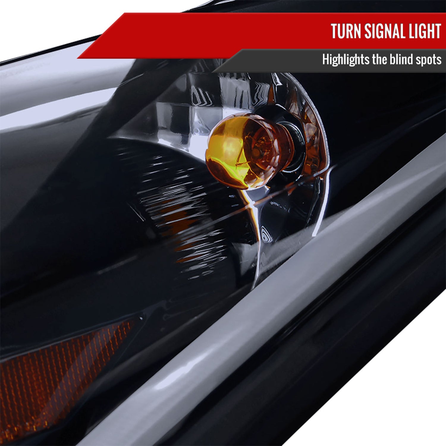 2011-2013 Hyundai Elantra Projector Headlights w/ LED Bar Glossy Black/Smoke