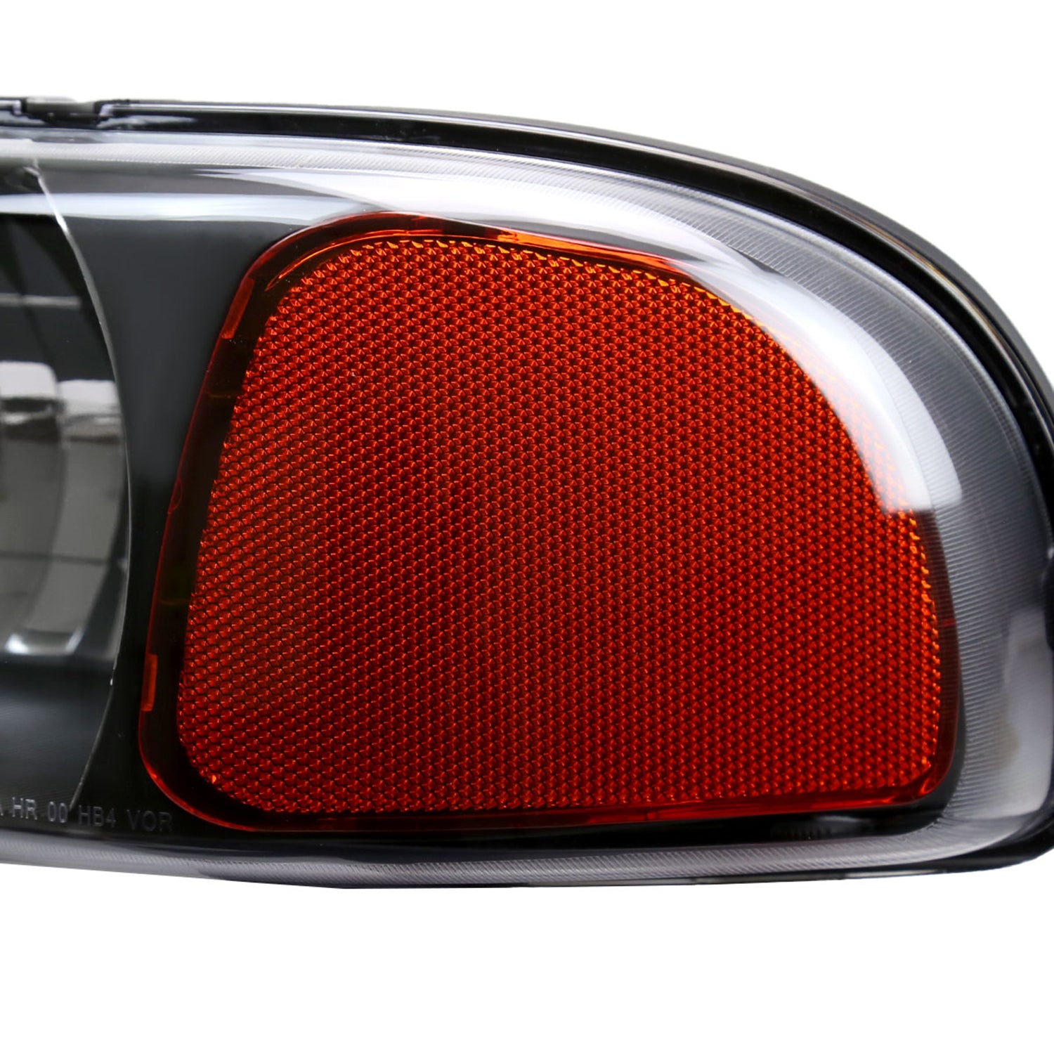 1999-2006 GMC Sierra/Yukon/Yukon XL Headlights Amber Reflector Black