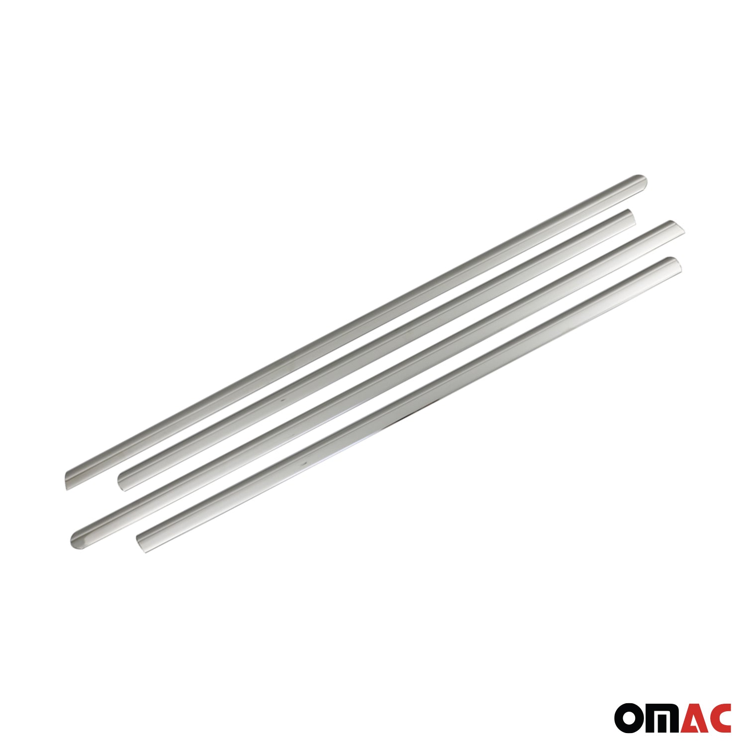 2001-2009 Mercedes C Class W203 Window Molding Trim Streamer S. Steel 4x