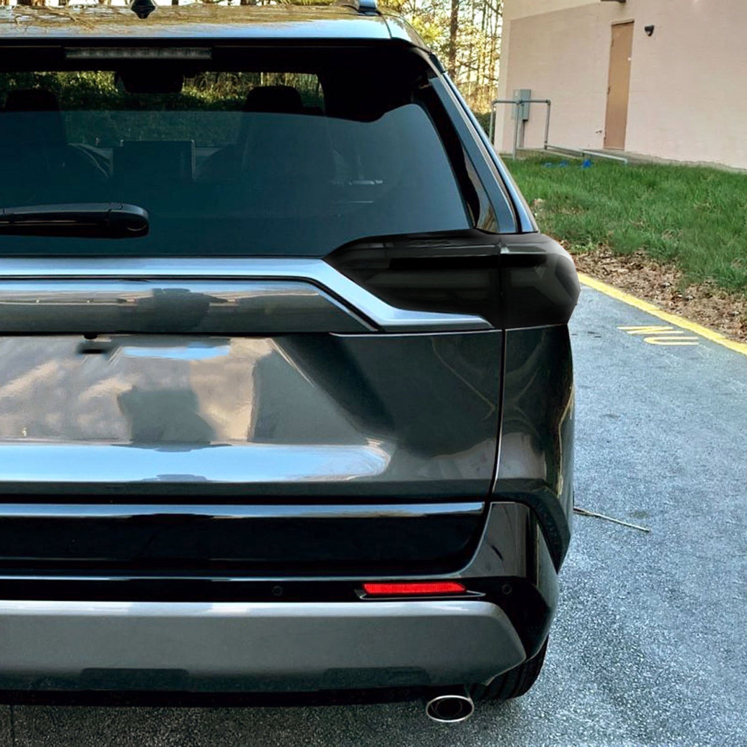 2019-2024 Toyota RAV4 White LED Bar Signal Tail Lights Glossy Black/Dark Smoke