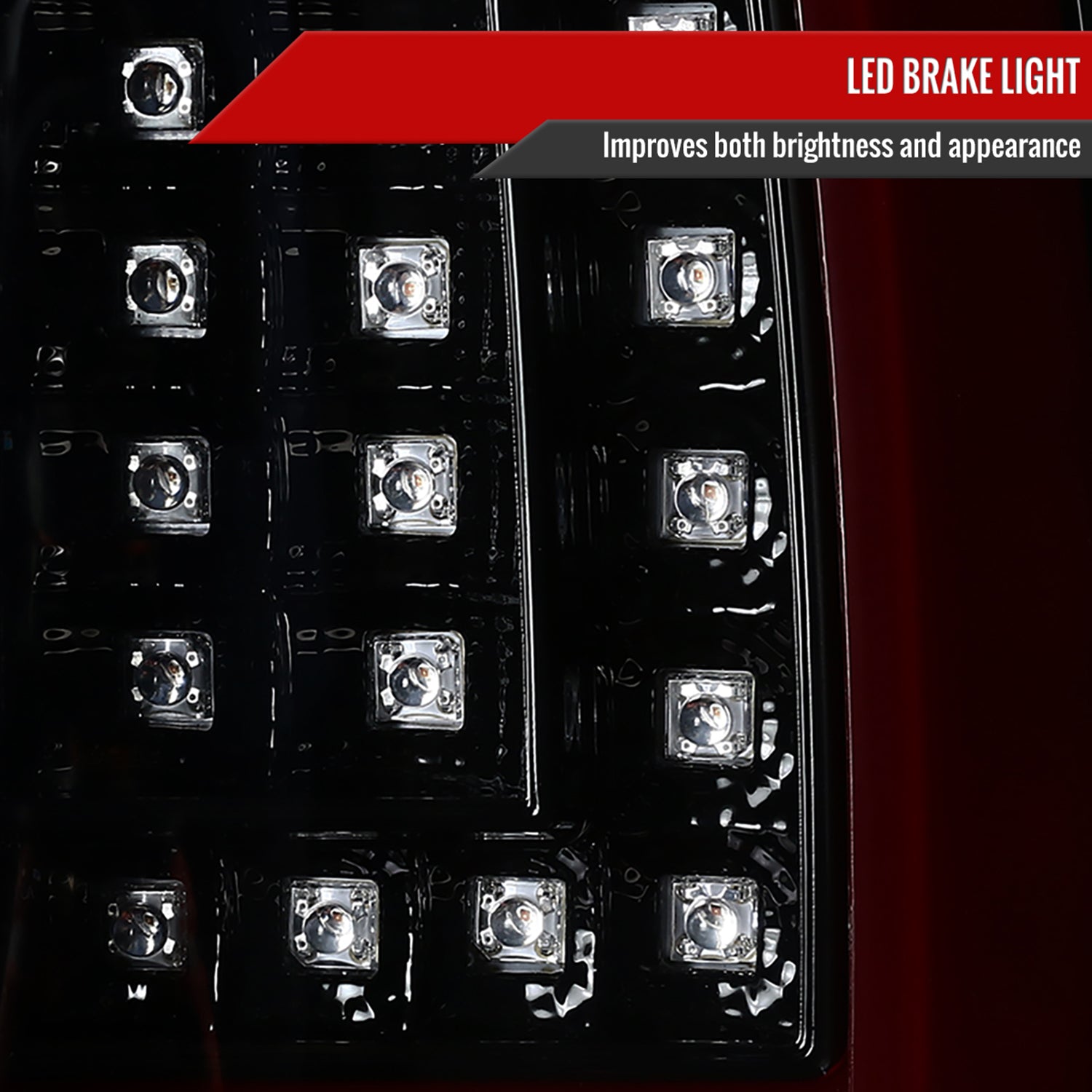 2000-2006 Chevy Suburban/Tahoe/Yukon/Yukon XL LED C Bar Tail Lights Jet Black