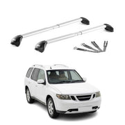 Roof Rack Cross Bars Luggage Carrier for Saab 9‑7X 2005-2009 Aluminium Silver