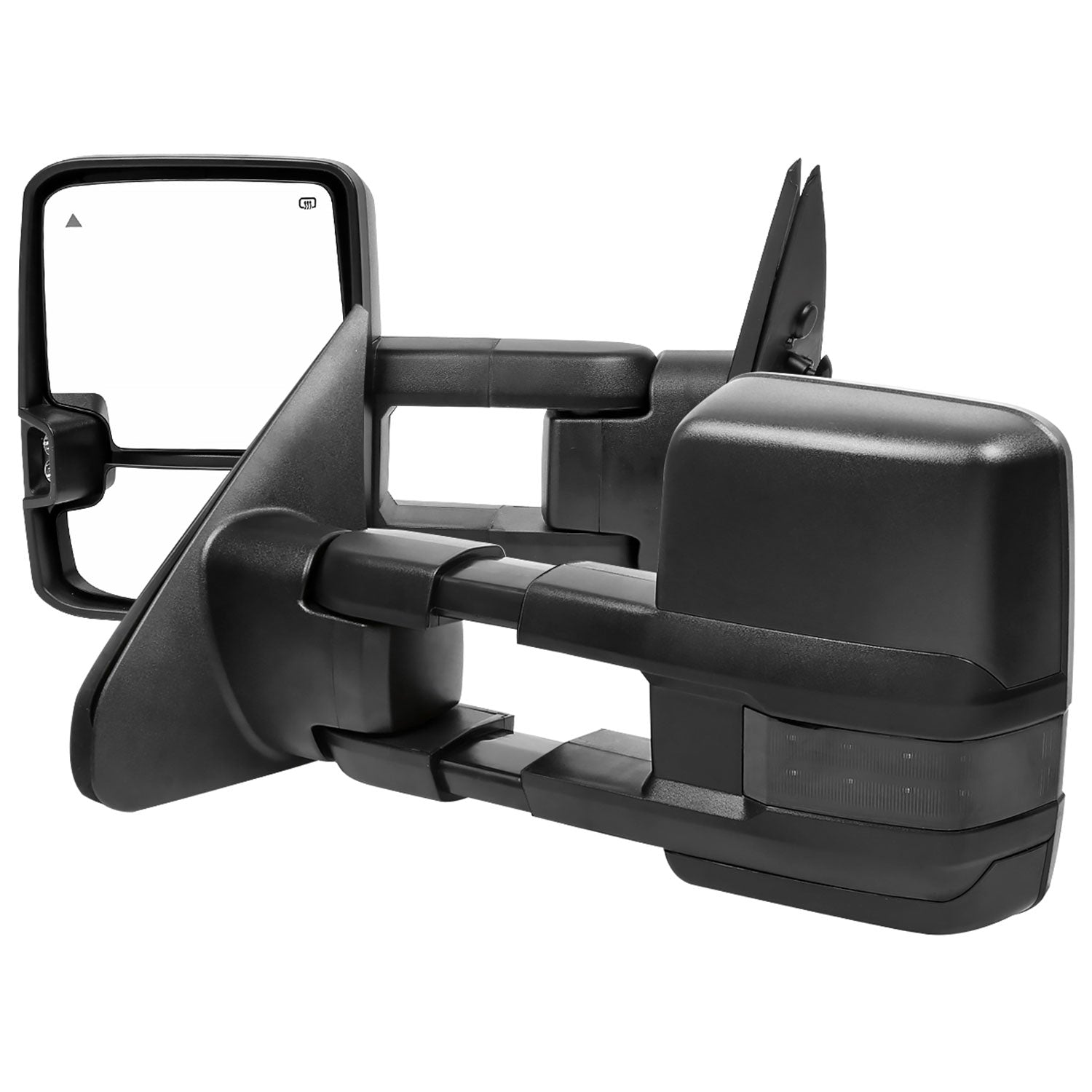 2007-2017 Toyota Tundra/ 08-2017 Sequoia Heated BSM Manual Towing Mirrors Smoke