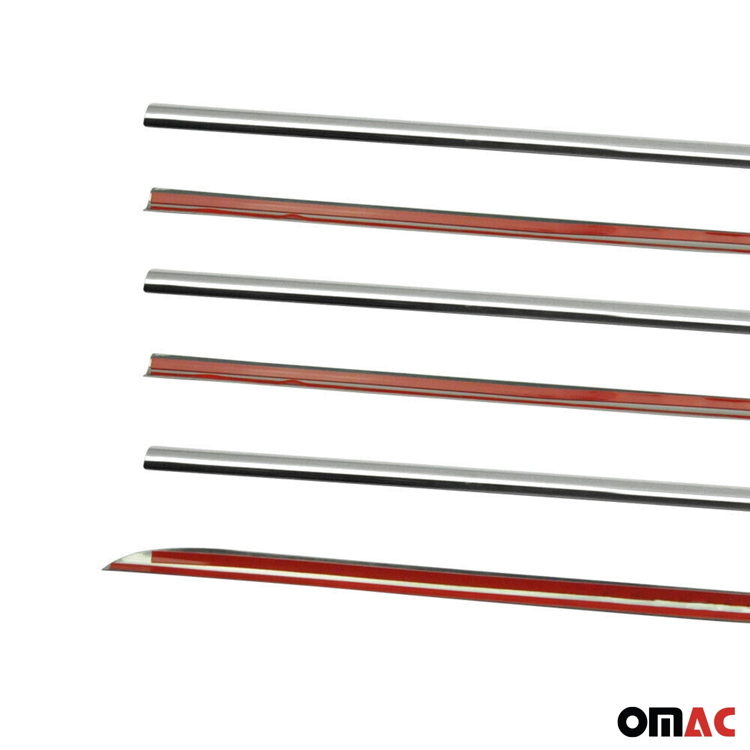 2003-2009 Toyota Land Cruiser Prado Window Molding Trim Streamer Stainless Steel 6x