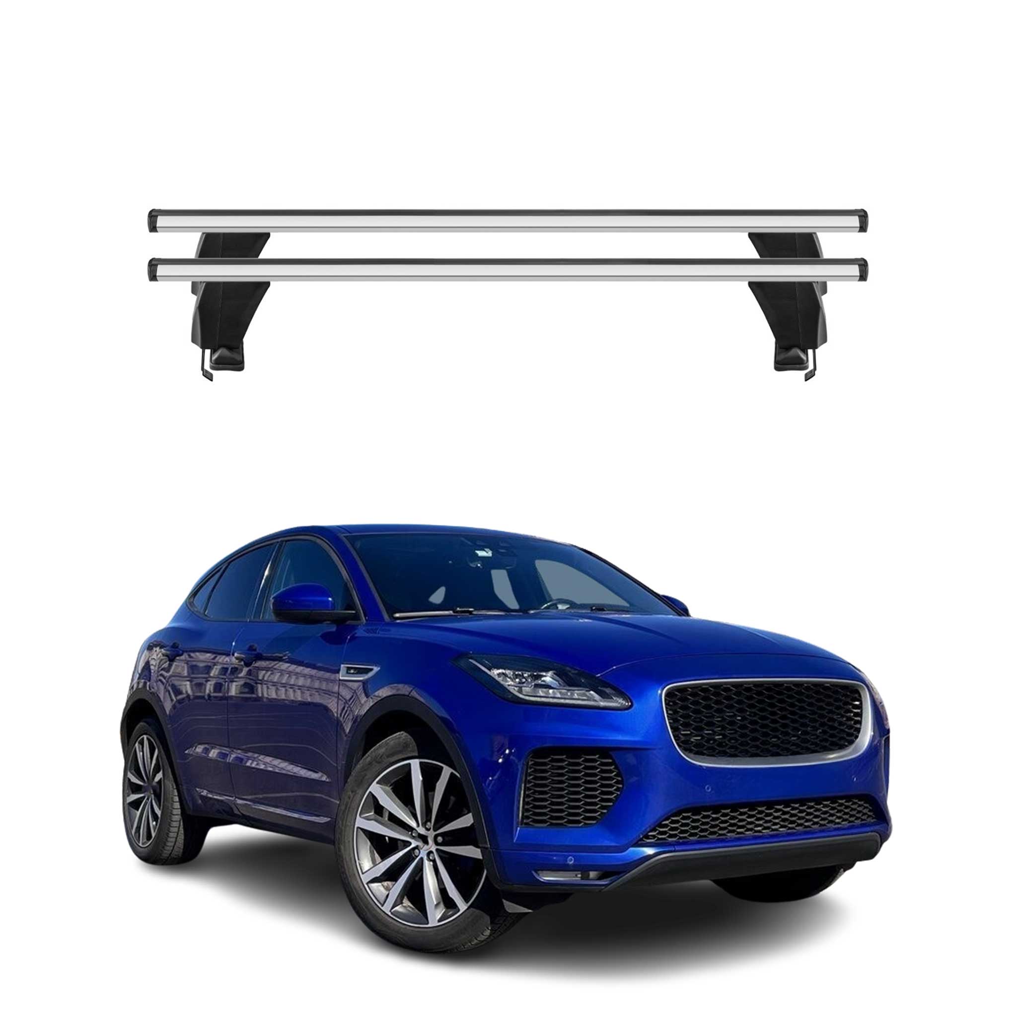 2018-2025 Jaguar E-Pace Roof Rack Cross Bars Silver