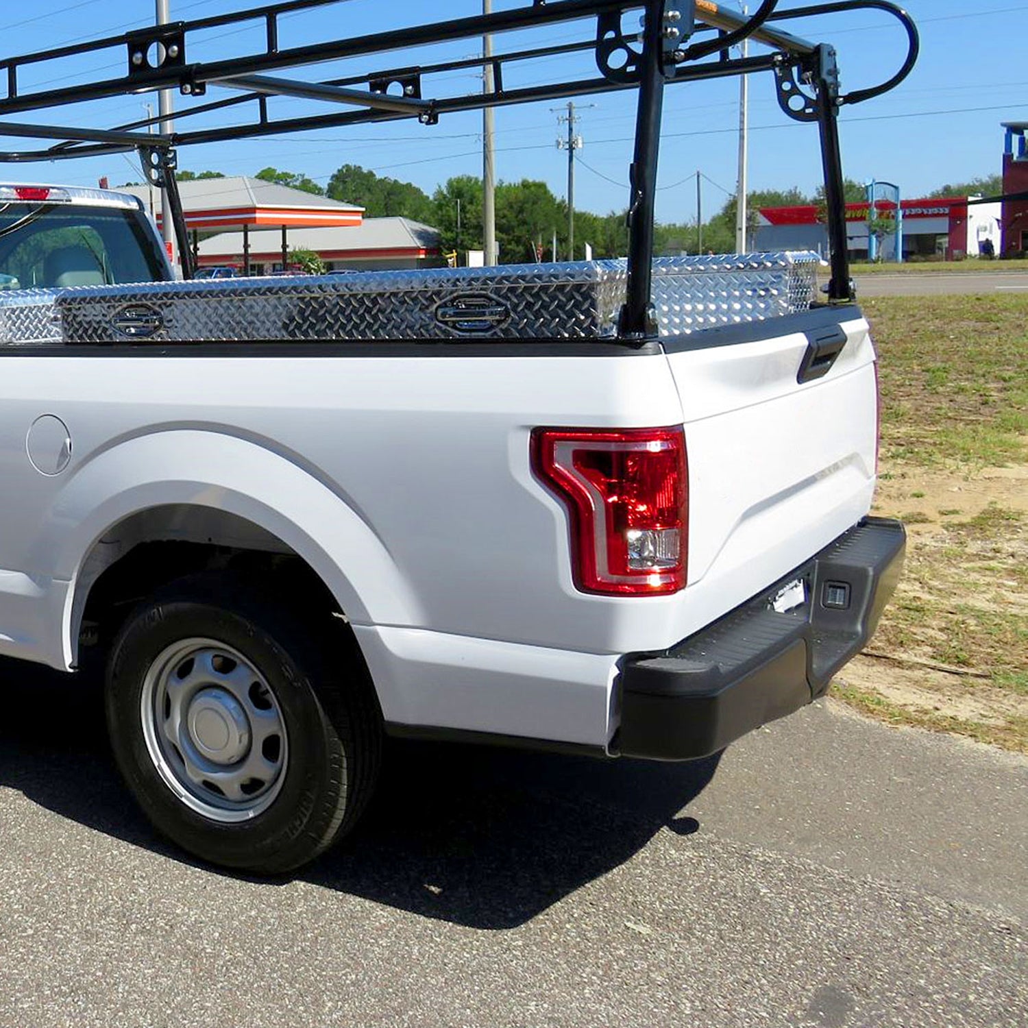 2015-2017 Ford F-150 Factory Driver/Left Tail Light Assembly Chrome/Red Clear