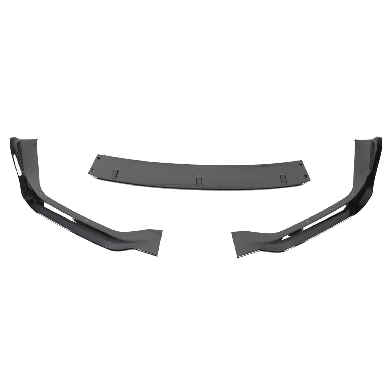 2014-2016 Lexus IS250 F-Sport Glossy Black 3PC Front Bumper Lip Splitter Kit