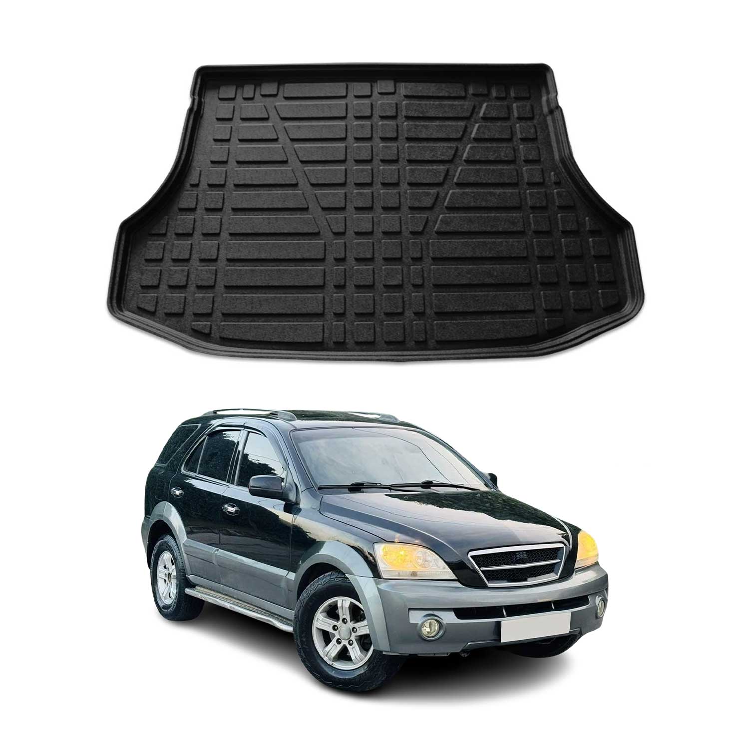 2003-2009 Kia Sorento Cargo Liner Trunk Mat All Weather Black