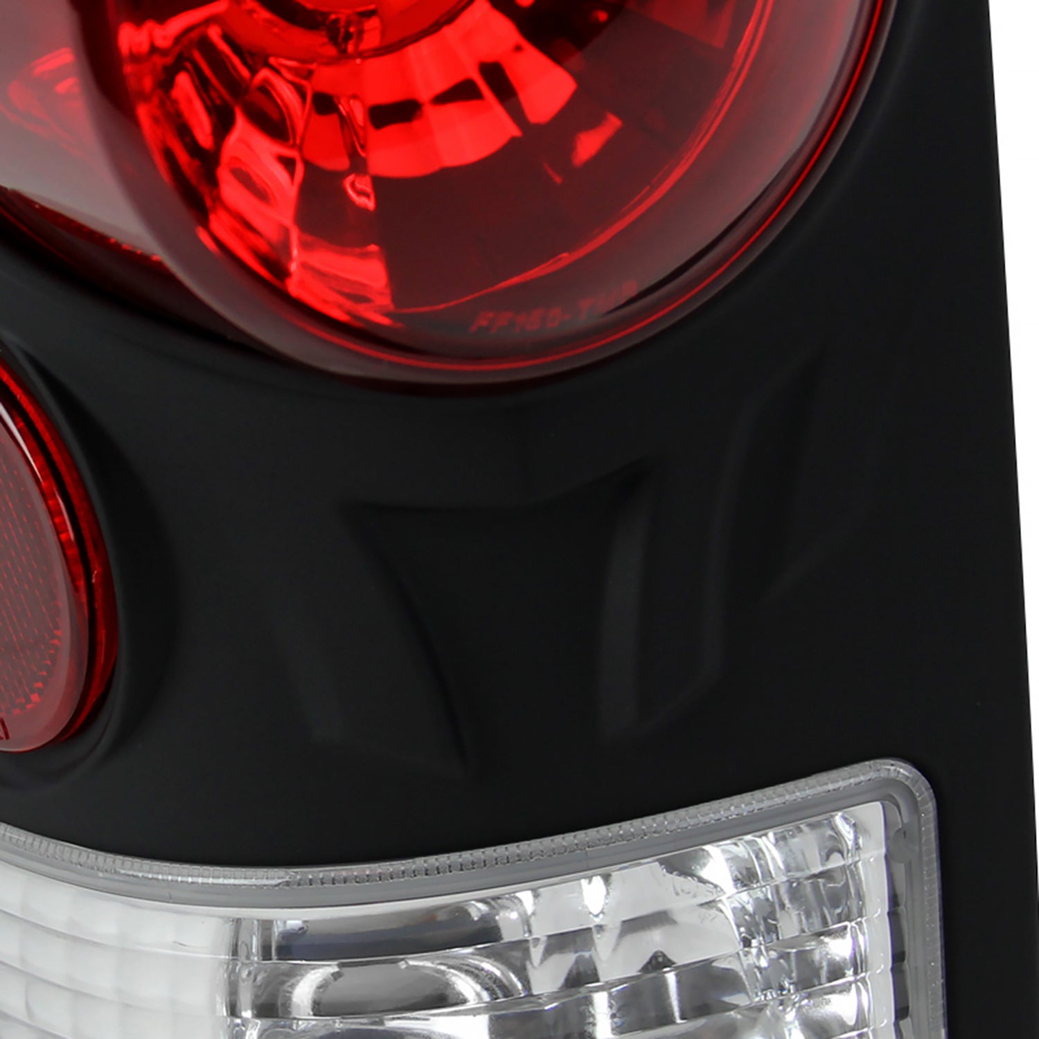1997-2007 Ford F-150/F-250/350/450/550 Retro Tail Lights Matt Black/Clear