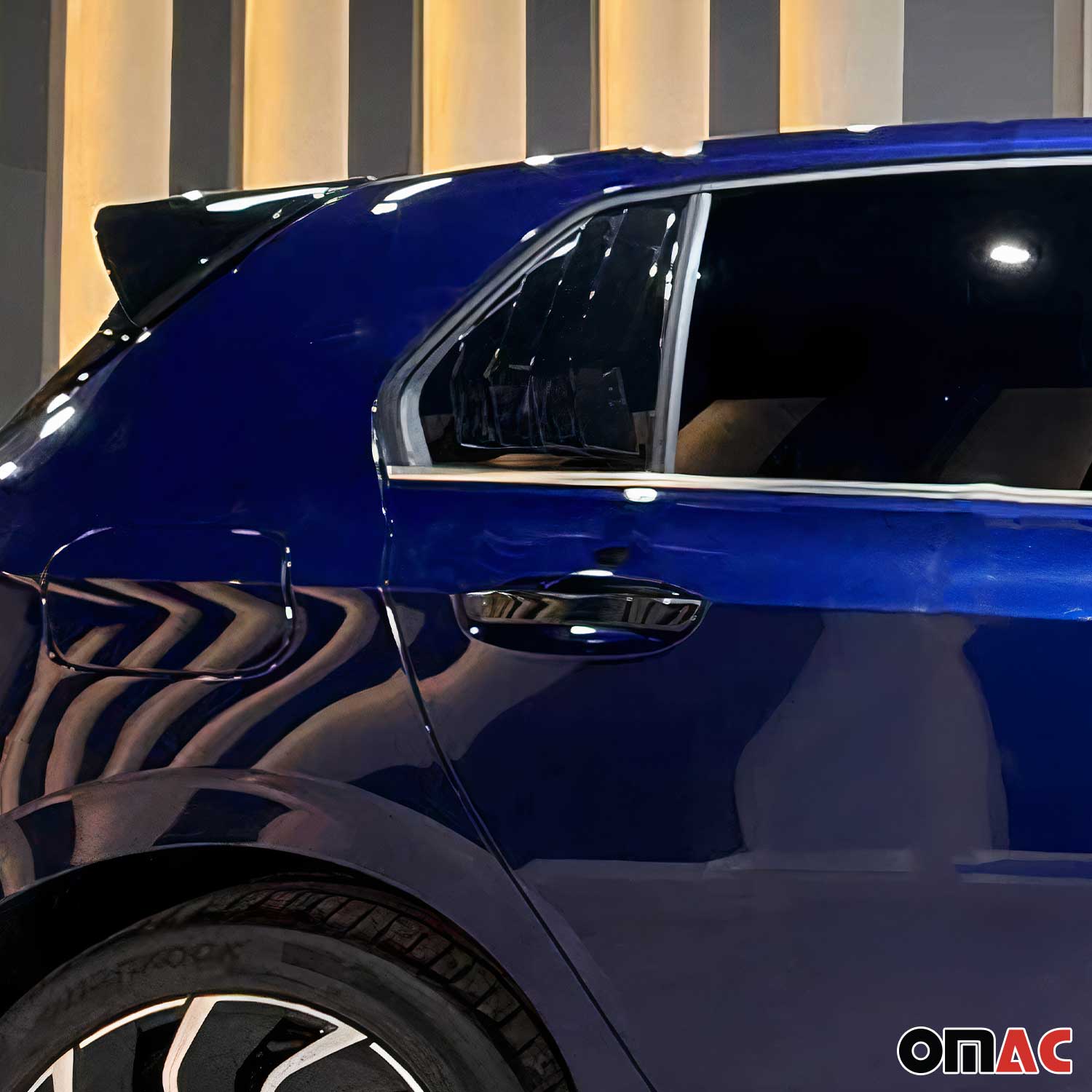 2022-2024 Volkswagen Golf MK8 Window Molding Trim Streamer Silver 6Pcs Stainless Steel