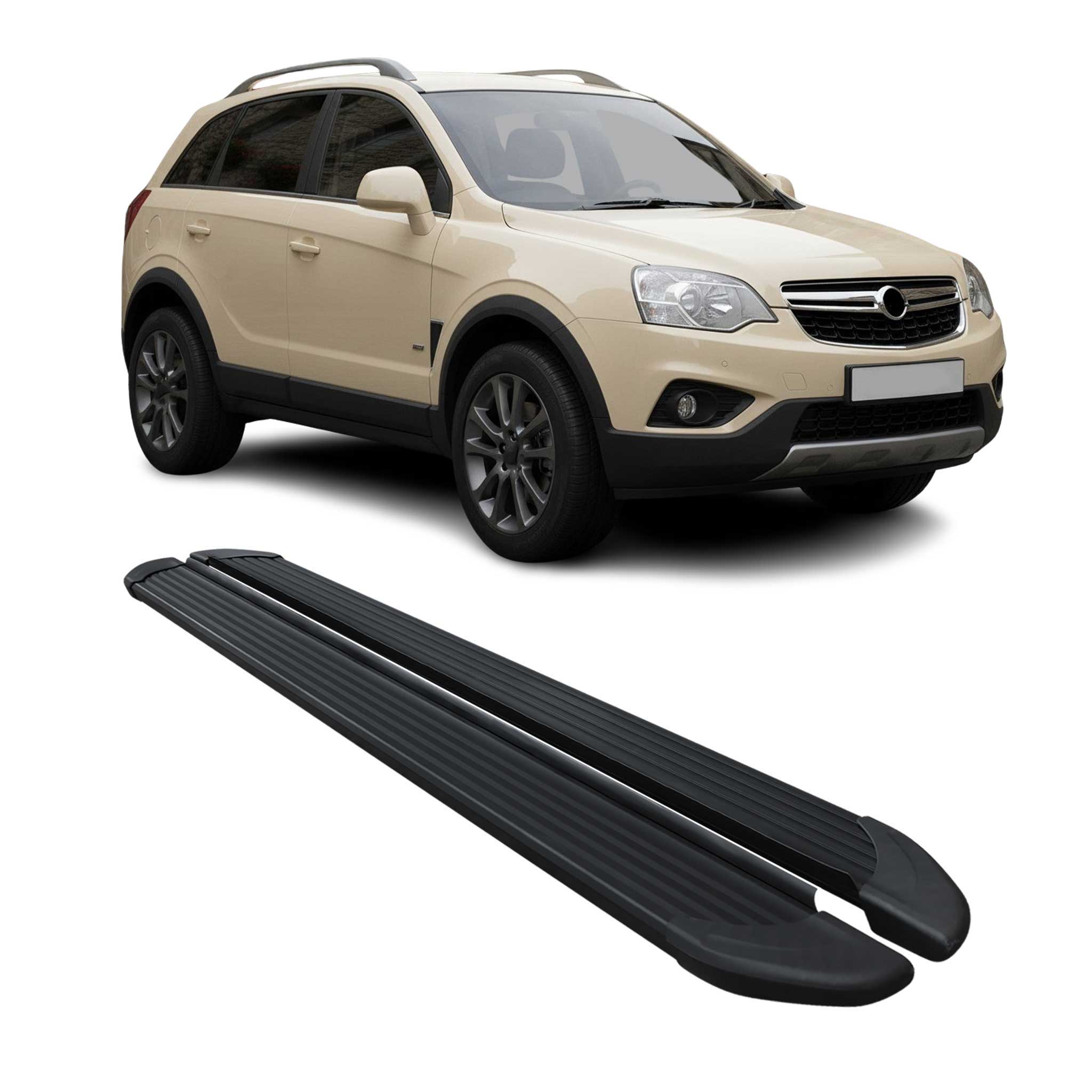 2007-2015 Opel Antara Running Boards Side Steps Black