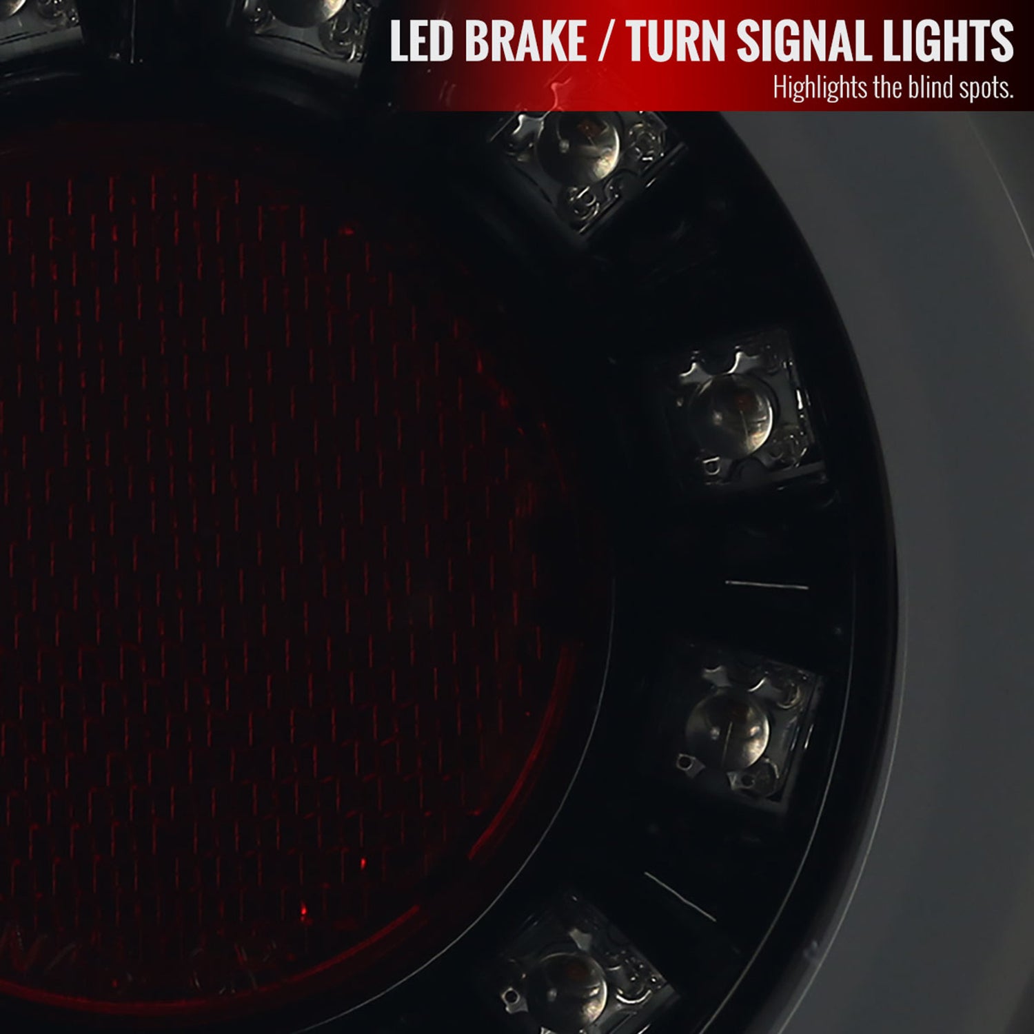 2006-2013 Chevy Impala/14-2016 Impala Limited LED Tail Lights Glossy Black/Smoke